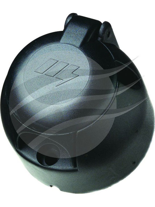 Cobo 7 Pin Large Round Trailer Socket Plastic [ref Narva 82052BL] TP2057 Cobo - Micks Gone Bush