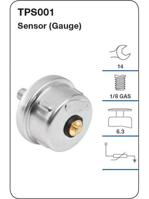 Tridon Oil Pressure Sensor Gauge TPS001 Tridon - Micks Gone Bush