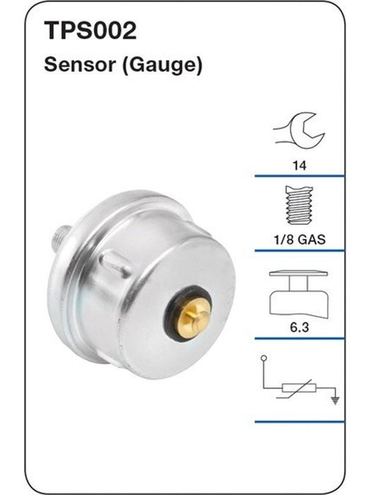 Tridon Oil Pressure Sensor Gauge TPS002 Tridon - Micks Gone Bush