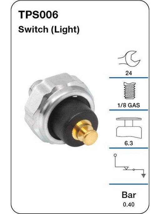 Tridon Oil Pressure Switch Light TPS006 Tridon - Micks Gone Bush