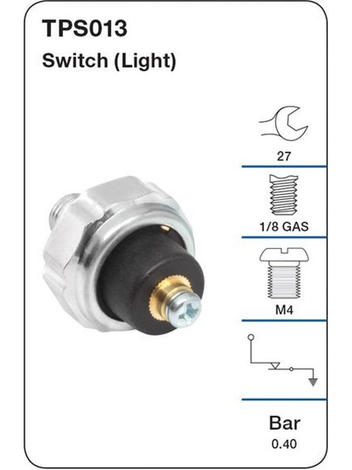 Tridon Oil Pressure Switch Light TPS013 Tridon - Micks Gone Bush