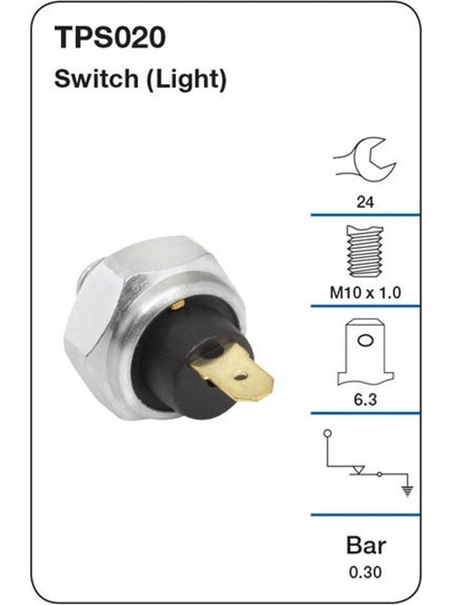 Tridon Oil Pressure Switch Light TPS020 Tridon - Micks Gone Bush