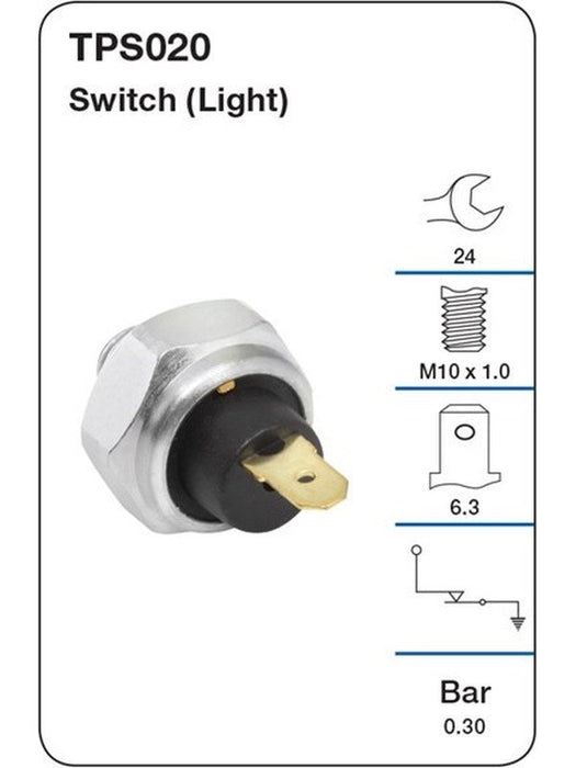Tridon Oil Pressure Switch Light TPS020 Tridon - Micks Gone Bush