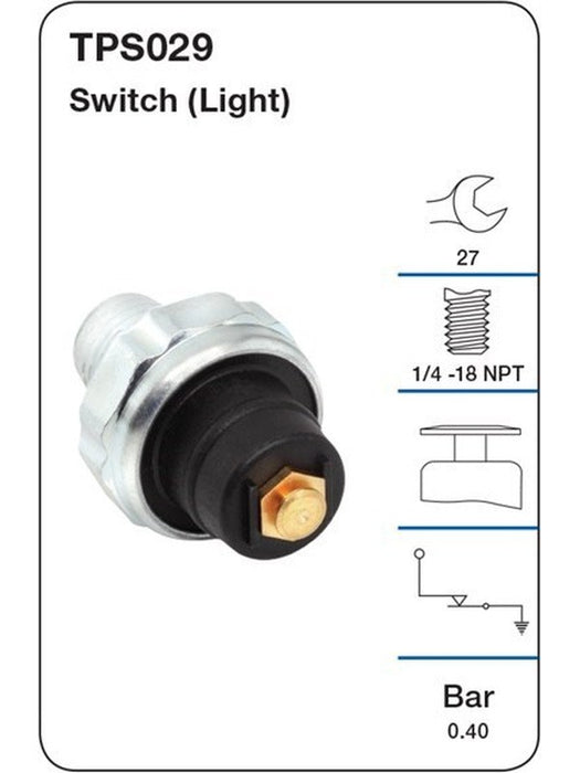 Tridon Oil Pressure Switch Light TPS029 Tridon - Micks Gone Bush