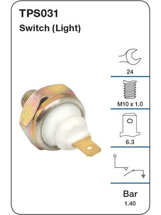 Tridon Oil Pressure Switch Light TPS031 Tridon - Micks Gone Bush