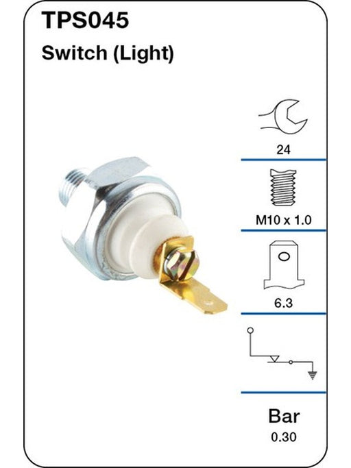 Tridon Oil Pressure Switch Light TPS045 Tridon - Micks Gone Bush