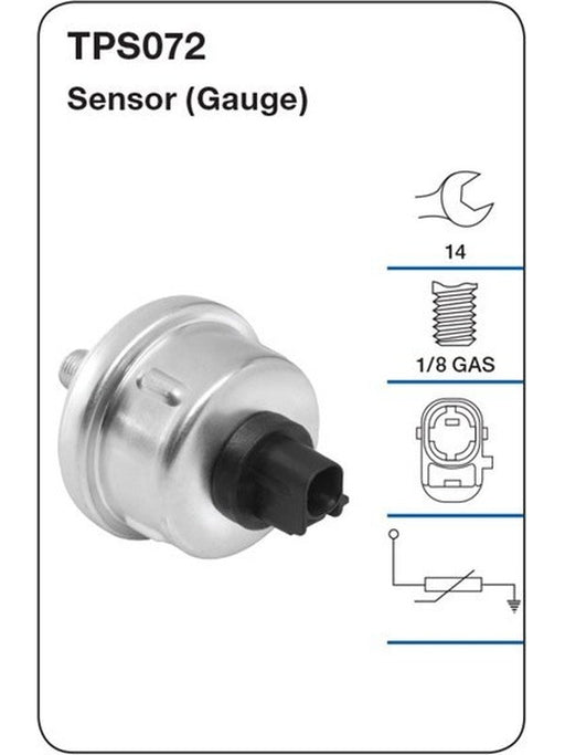Tridon Oil Pressure Sensor Gauge TPS072 Tridon - Micks Gone Bush