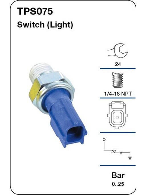 Tridon Oil Pressure Switch Light TPS075 Tridon - Micks Gone Bush