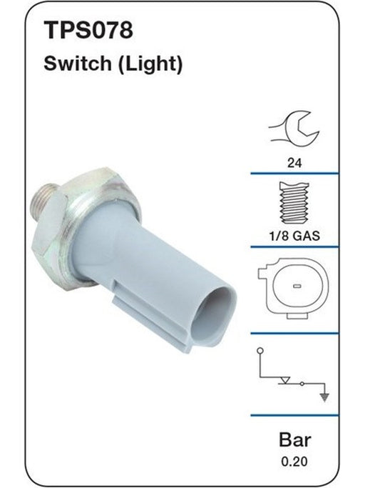 Tridon Oil Pressure Switch Light TPS078 Tridon - Micks Gone Bush