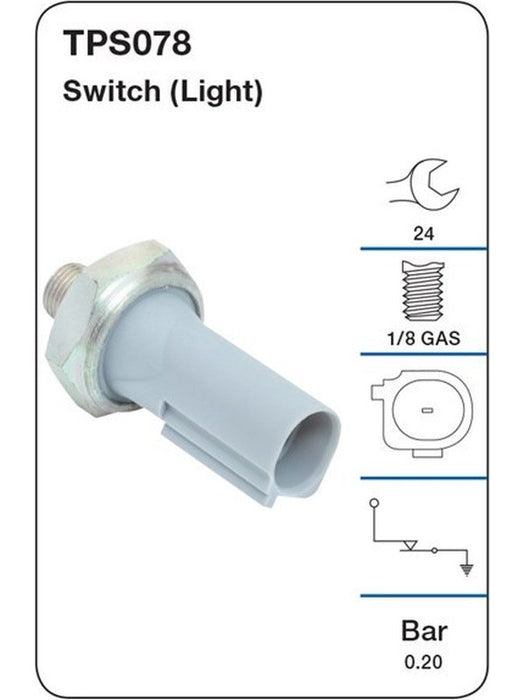 Tridon Oil Pressure Switch Light TPS078 Tridon - Micks Gone Bush