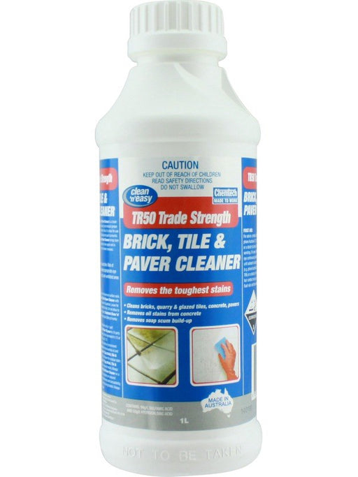 Chemtech Clean N Easy TR50 Brick Tile & Paver Cleaner 1L TR50-1L CHEMTECH - Micks Gone Bush