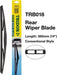 Tridon Wiper Tridon Rear Blade 360mm 14In TRB018 Tridon - Micks Gone Bush