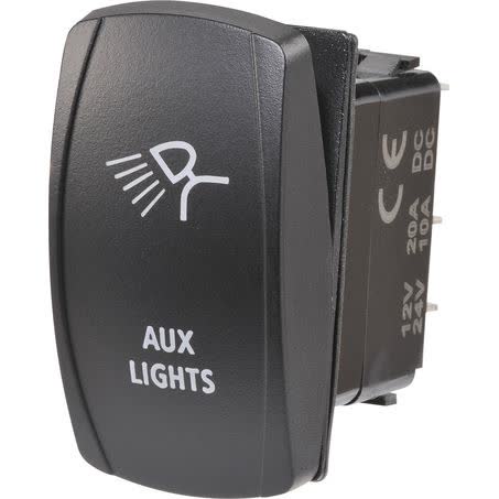 Narva Sealed Rocker Switch Off/on Spdt 12V/24V Blue LED Illuminated Aux Lights Symbol Part No. 63232BL SWITCH NARVA - Micks Gone Bush