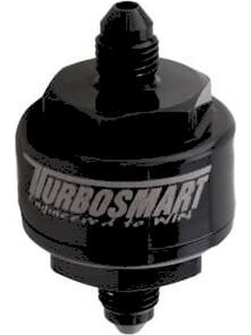 Turbosmart Billet Turbo Oil Feed Filter AN-4 Black 44 Micron TS-0804-1002 Turbosmart - Micks Gone Bush