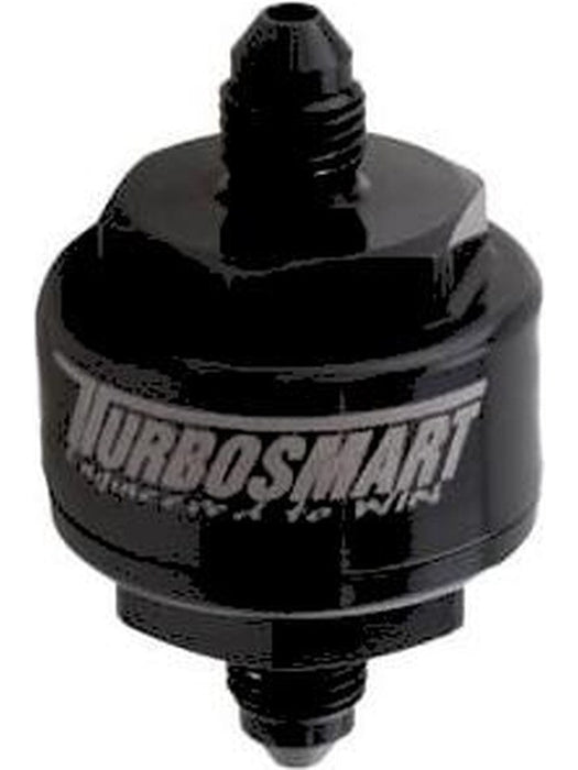 Turbosmart Billet Turbo Oil Feed Filter AN-4 Black 44 Micron TS-0804-1002 Turbosmart - Micks Gone Bush