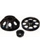 Torque Solution Lightweight WP/Crank/Alt Pulley Combo Black: For H TS-GEN-006B Torque Solution - Micks Gone Bush