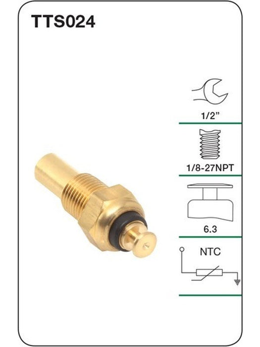Tridon Water Temperature Sender Gauge TTS024 Tridon - Micks Gone Bush