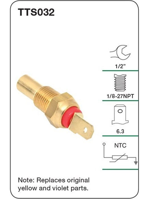 Tridon Water Temperature Sender Gauge TTS032 Tridon - Micks Gone Bush