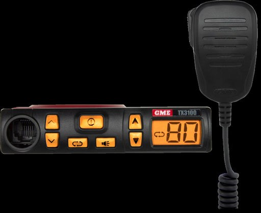 GME UHF CB Radio 80 Channels 5W Super Compac Transceiver For PMV 4X4 TX3100DP GME - Micks Gone Bush