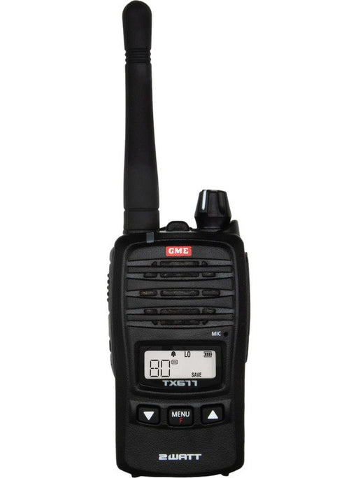 GME 2 Watt 80 Channel Compact Hand Held Uhf Cb Radio Gme TX677 GME - Micks Gone Bush