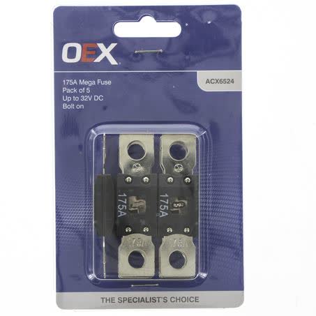 OEX Mega Fuse 175A Bolt On Pack Of 5 ACX6524 FUSE OEX - Micks Gone Bush