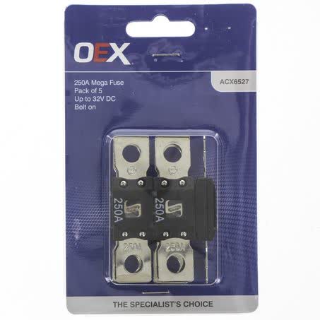 OEX Mega Fuse 250A Bolt On Pack Of 5 ACX6527 FUSE OEX - Micks Gone Bush