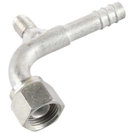 Atco OEX Air Conditioning Hose Fitting Aluminium FOR - Barb # 6 90 Degree Part No. AFX1321-1 AIR CONDITIONING HOSE FITTING ATCO - Micks Gone Bush