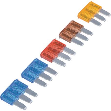 Narva Micro 3 Blade Fuse Assortment 5 Pack Part No. 51200BL FUSE ASSORTMENT NARVA - Micks Gone Bush