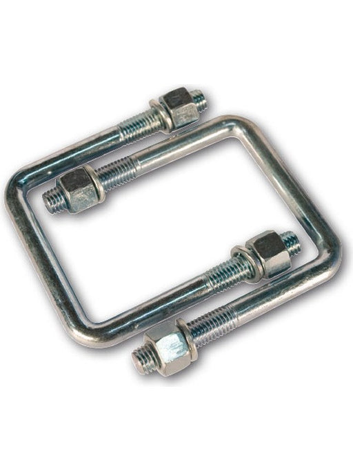 ARK U-Bolt 2" X 2" with Nuts Spring Washers 50mm X 50mm Galvanised Pack of 2 UB2G ARK - Micks Gone Bush