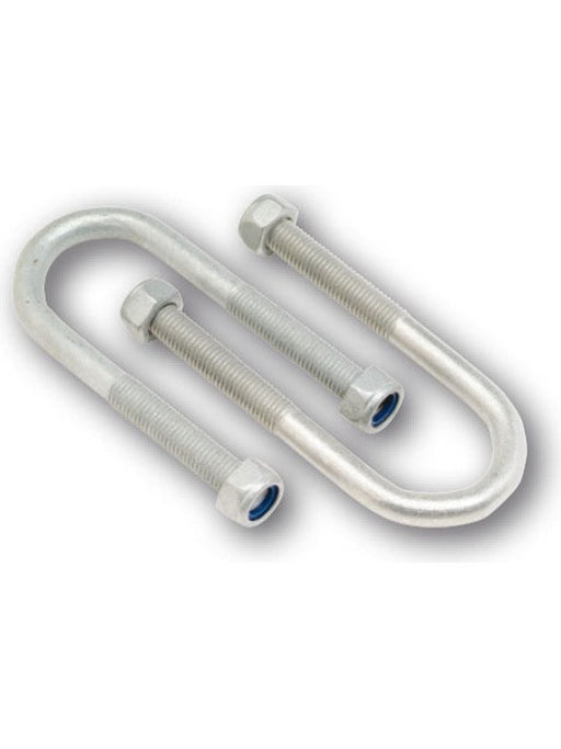 ARK 39mm U-Bolt For 39mm Round Axle 120mm Long with Nyloc Nuts Blister UB39GB ARK - Micks Gone Bush