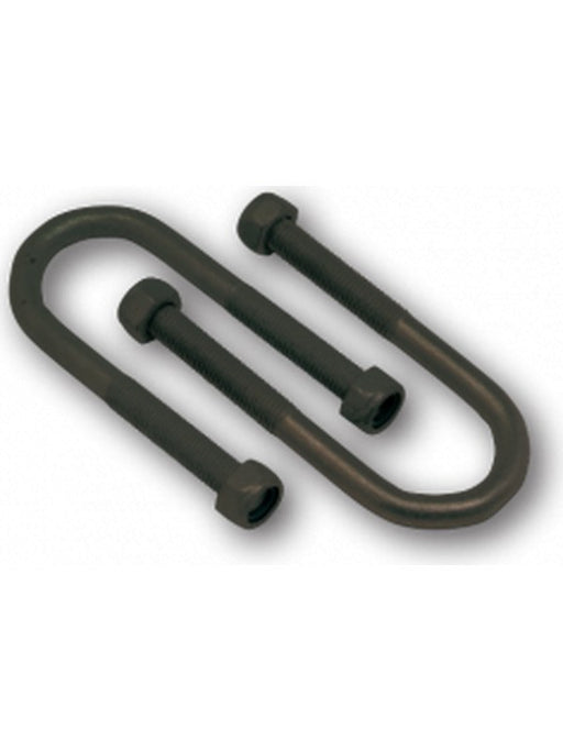 ARK U-Bolt 39mm For 39mm Round Axle 120mm Long with Nyloc Nuts Black UB39 Bolts and Screws ARK - Micks Gone Bush