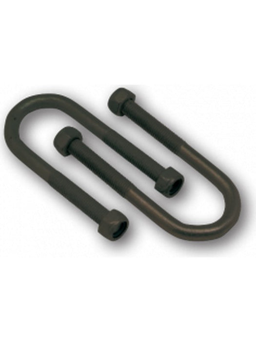 ARK U-Bolt 39mm For 39mm Round Axle 120mm Long with Nyloc Nuts Black UB39 Bolts and Screws ARK - Micks Gone Bush