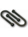 ARK U-Bolt 39mm For 39mm Round Axle 120mm Long with Nyloc Nuts Black UB39 Bolts and Screws ARK - Micks Gone Bush