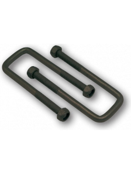 ARK U-Bolt 45mm For 45mm Square Axle 160mm Long with Nyloc Nuts Black UB4515 ARK - Micks Gone Bush