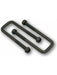 ARK U-Bolt 45mm For 45mm Square Axle 160mm Long with Nyloc Nuts Black UB4515 ARK - Micks Gone Bush