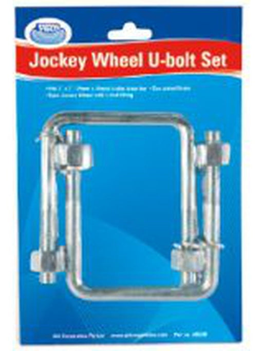 ARK 2" X 2"" U-Bolt with Nuts and Spring Washer 100mm X 50mm Zinc Plated UB4B ARK - Micks Gone Bush
