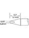 Metcal Cartridge, Ultrafine Chisel, 0.8x5mm UFTC-7CH08 METCAL - Micks Gone Bush