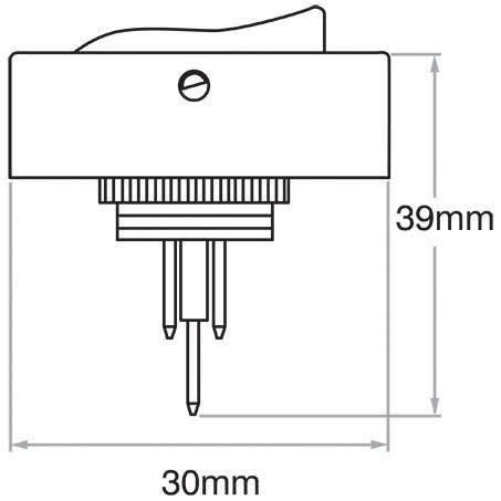 OEX Rocker Switch On/off Spst 12V 30A 12MM Mounting Hole ACX1969BL SWITCH OEX - Micks Gone Bush