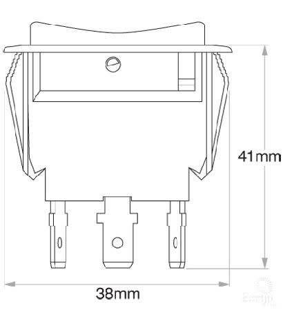 OEX Rocker Switch Momentary On/off Momentary On Dpdt 20A 12V ACX3783BL SWITCH OEX - Micks Gone Bush