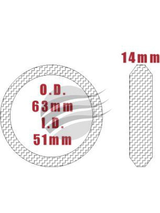 Aunger Exhaust Gasket For Ford Falcon KK243 - 51mm Wiremesh Gasket UNG001W Aunger - Micks Gone Bush