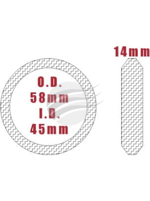 Aunger Exhaust Gasket 45mm Wire mesh -Mica Gasket UNG004W-10 Aunger - Micks Gone Bush