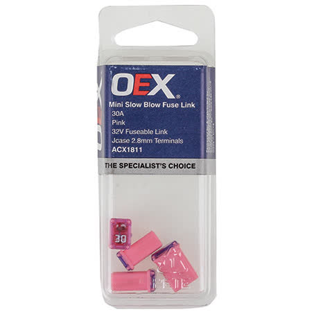 OEX Fusible Link Micro Female M Case 30A Pink Pack Of 4 ACX1811 FUSIBLE LINK OEX - Micks Gone Bush