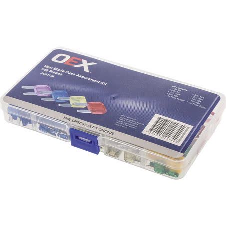 OEX Mini Blade Fuse Assortment Kit 142 Piece ACX1736 FUSE ASSORTMENT OEX - Micks Gone Bush