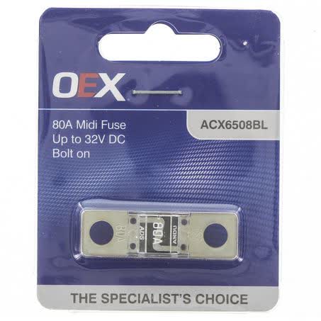 OEX Midi Fuse 80A Bolt On Single Pack ACX6508BL FUSE OEX - Micks Gone Bush