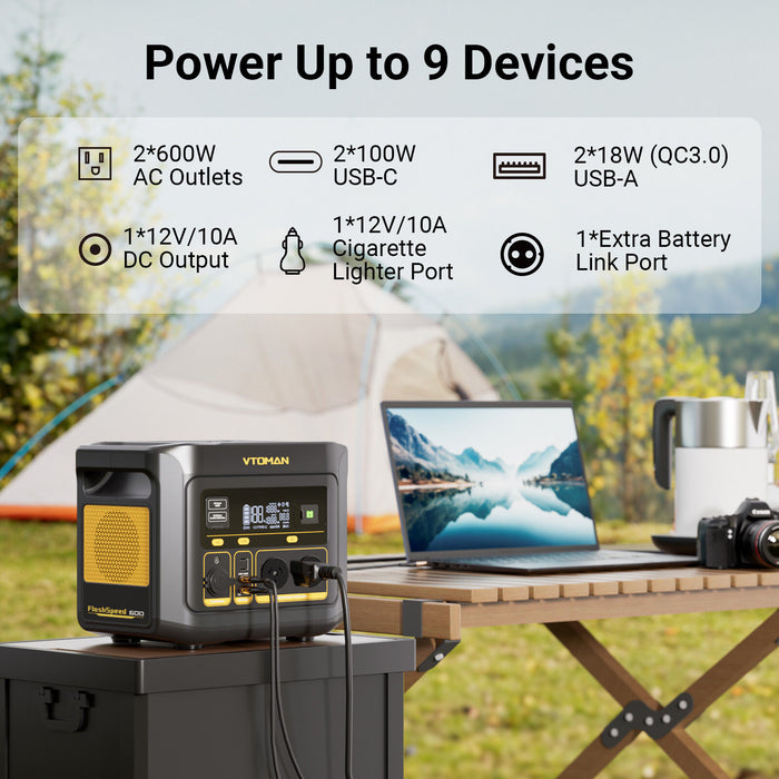 FlashSpeed 600 600W 499Wh AC/DC Portable Power Station Generator Tools > Power Tools > Generators Micks Gone Bush - Micks Gone Bush