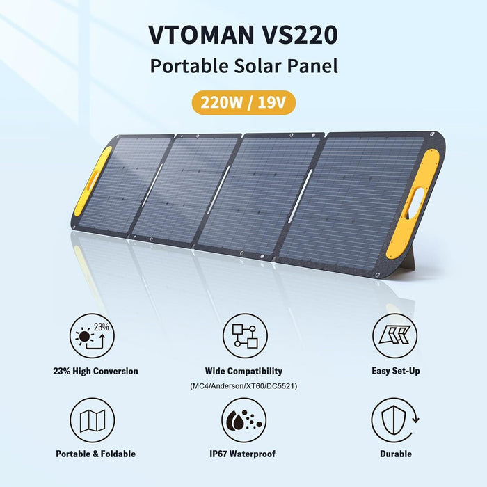 Jump 1500X 1500W Solar Generator + 220W Panel AC/DC Home & Garden > Solar Panels > Portable Solar Panels Micks Gone Bush - Micks Gone Bush