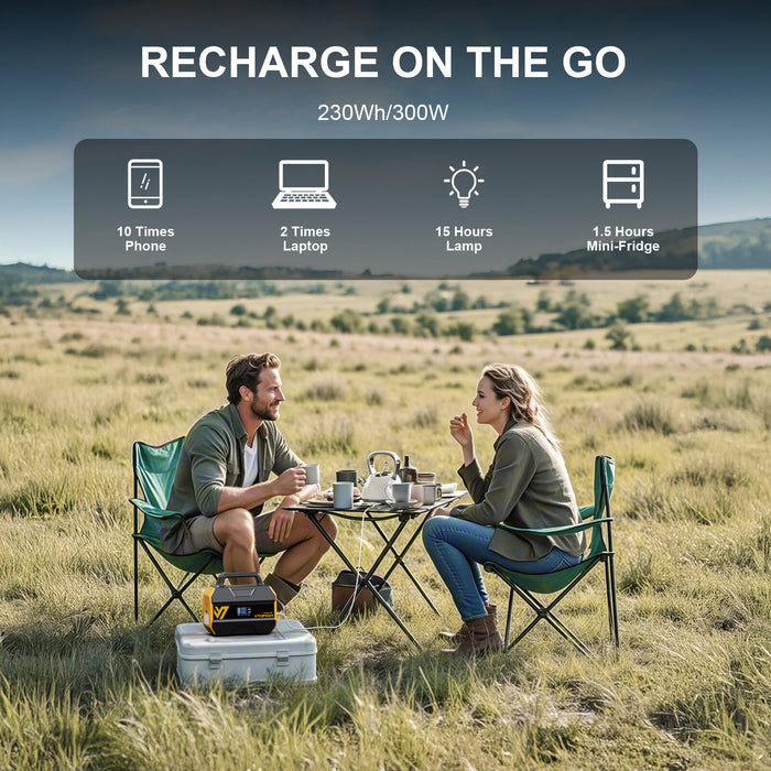 FlashSpeed 300 Solar Power Station 600W AC/DC Outdoor Recreation > Camping > Batteries & Generators Micks Gone Bush - Micks Gone Bush