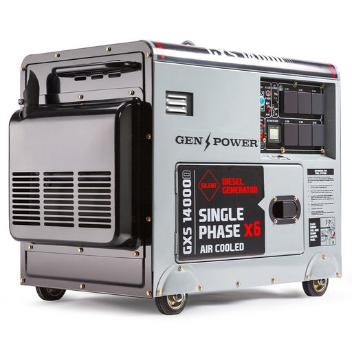 GENPOWER 8.4kW Peak 6kW Rated Commercial Diesel Generator Electric Key Start Tools > Power Tools > Generators Micks Gone Bush - Micks Gone Bush