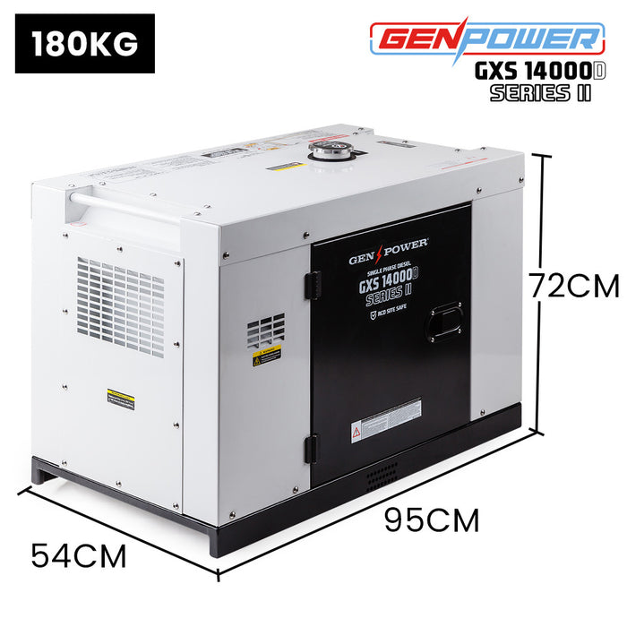 GENPOWER 8.4kW Peak 6kW Rated Commercial Diesel Generator Tools > Power Tools > Generators Micks Gone Bush - Micks Gone Bush