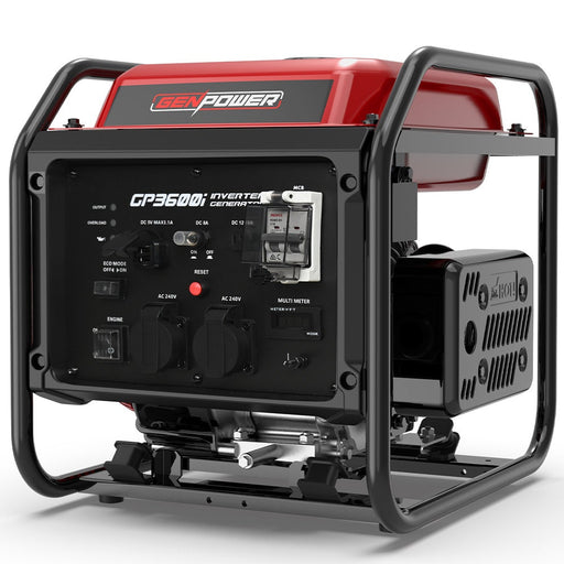 GENPOWER 3.6kW Peak 3.2kW Open Frame Inverter Generator Outdoor Recreation > Camping > Batteries & Generators Micks Gone Bush - Micks Gone Bush